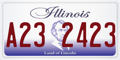 IL license plate A232423
