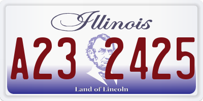 IL license plate A232425