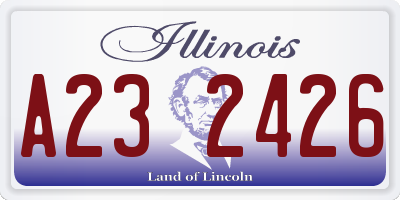 IL license plate A232426