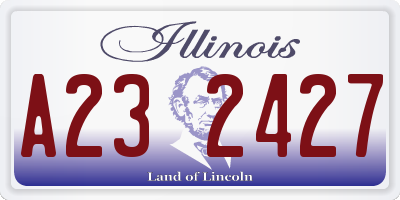 IL license plate A232427