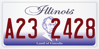 IL license plate A232428