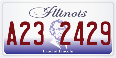 IL license plate A232429