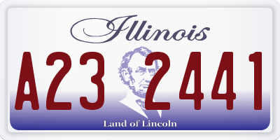 IL license plate A232441