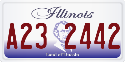 IL license plate A232442