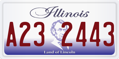 IL license plate A232443
