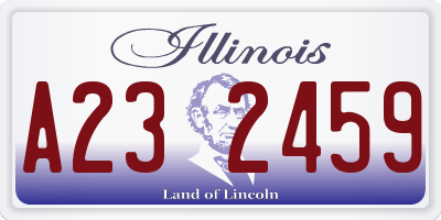 IL license plate A232459