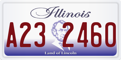 IL license plate A232460