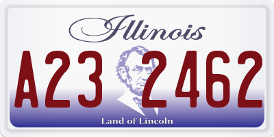 IL license plate A232462