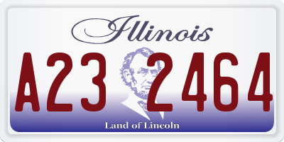 IL license plate A232464