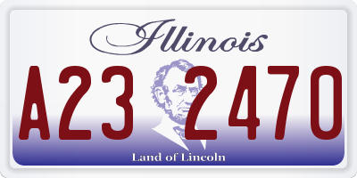 IL license plate A232470