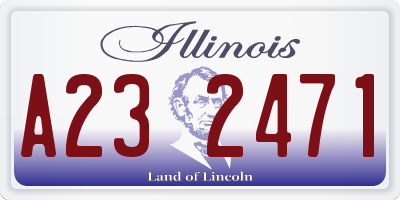 IL license plate A232471