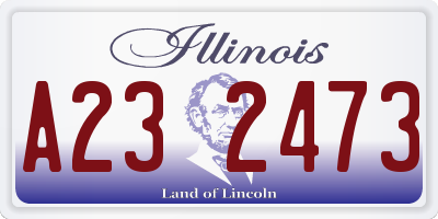 IL license plate A232473