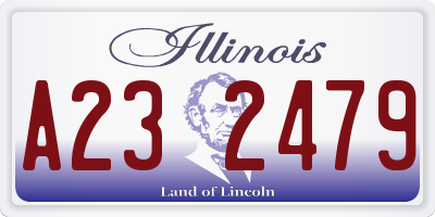 IL license plate A232479