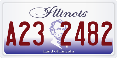 IL license plate A232482