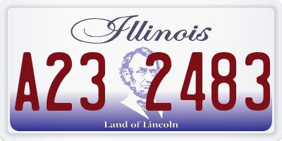 IL license plate A232483