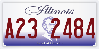 IL license plate A232484