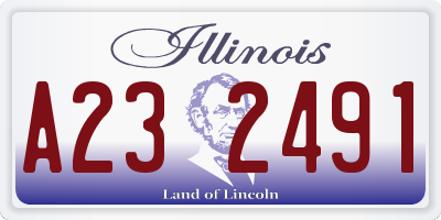 IL license plate A232491