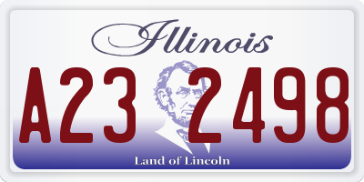 IL license plate A232498