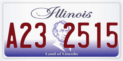 IL license plate A232515