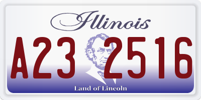 IL license plate A232516