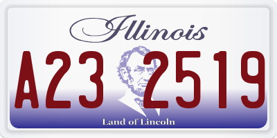 IL license plate A232519