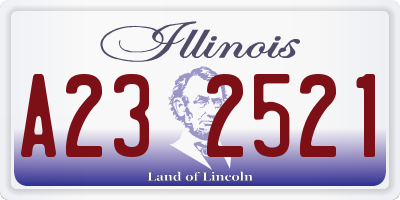 IL license plate A232521