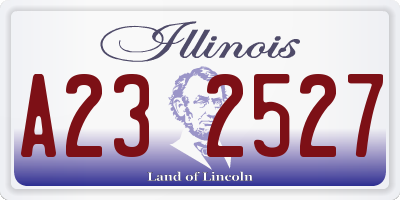 IL license plate A232527
