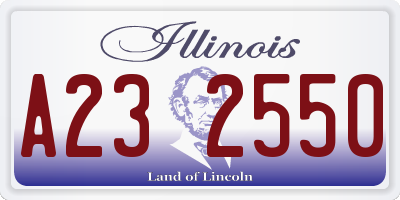 IL license plate A232550