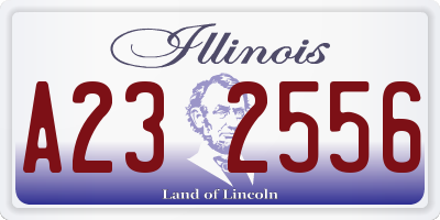 IL license plate A232556