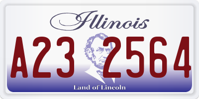 IL license plate A232564