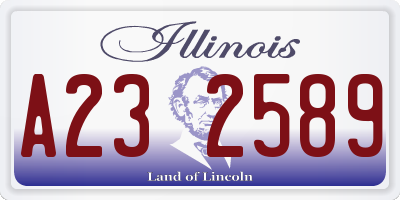 IL license plate A232589