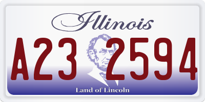 IL license plate A232594