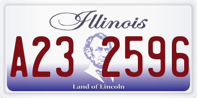 IL license plate A232596