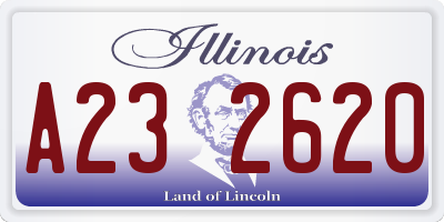 IL license plate A232620