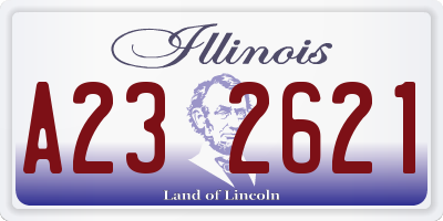 IL license plate A232621