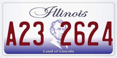 IL license plate A232624