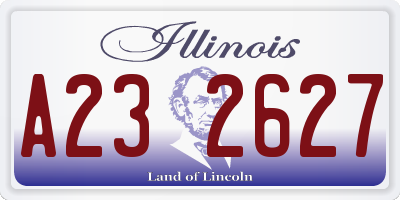 IL license plate A232627