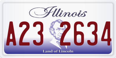 IL license plate A232634