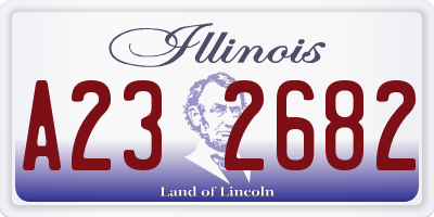 IL license plate A232682