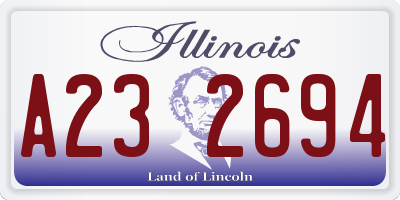 IL license plate A232694