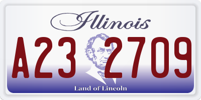 IL license plate A232709