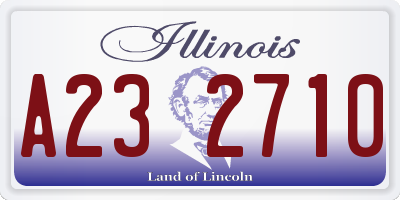 IL license plate A232710
