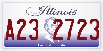 IL license plate A232723