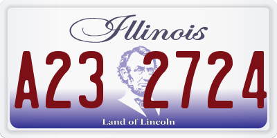 IL license plate A232724