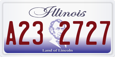 IL license plate A232727