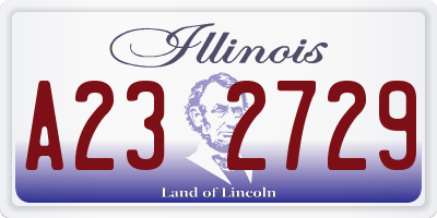 IL license plate A232729