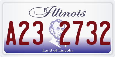 IL license plate A232732