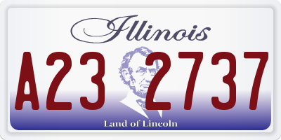 IL license plate A232737