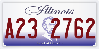 IL license plate A232762