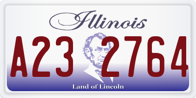 IL license plate A232764